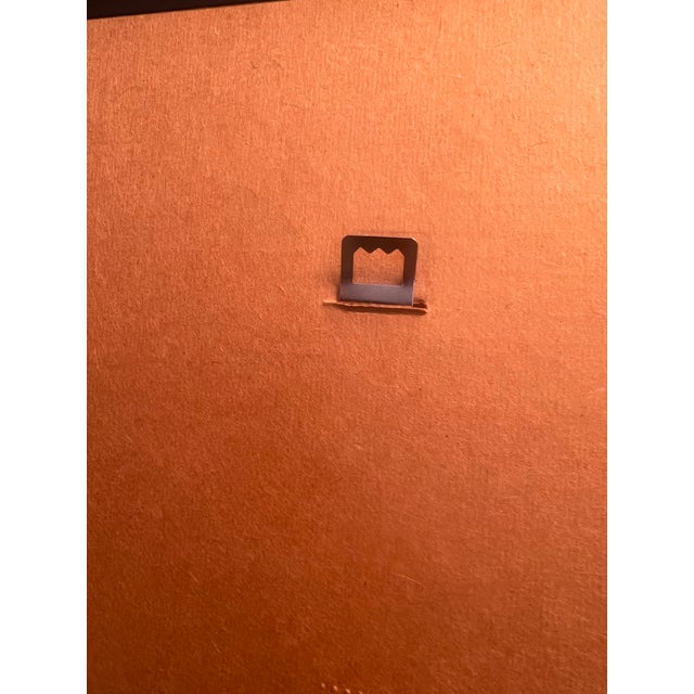 Plastic Vintage Postmodern 1980s Print Ed Hale Halessie African Wall Art Picture Gold Frame Hip Bones in Motion For Sale - Image 7 of 9