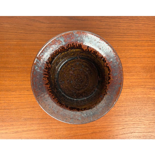 Ceramic Mid-Century Modern Danish Studio Pottery Bowl by Erik Askholm, 1960s For Sale - Image 7 of 17