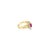 Contemporary Marquise Ruby Center with Diamond Halo Ring, Size 6.5 For Sale - Image 3 of 5