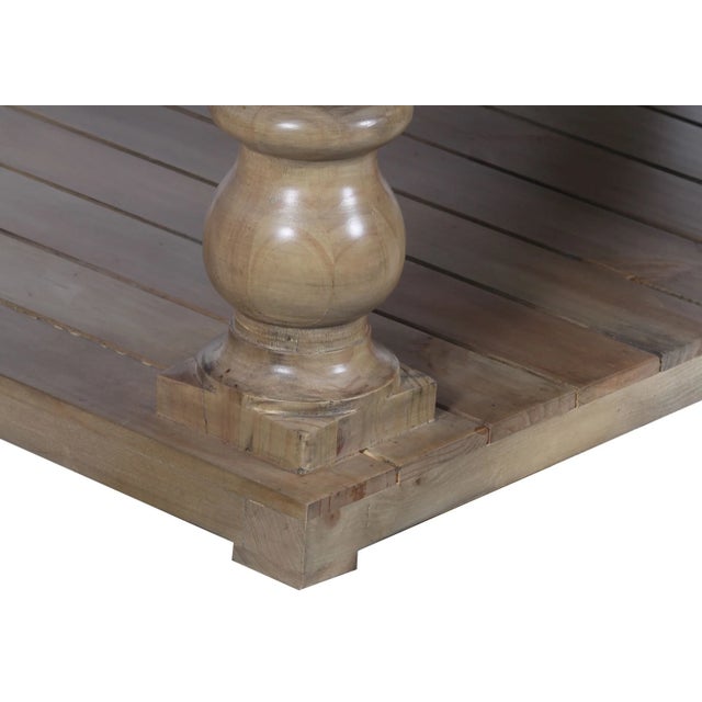 Rustic Square Coffee Table For Sale - Image 4 of 7