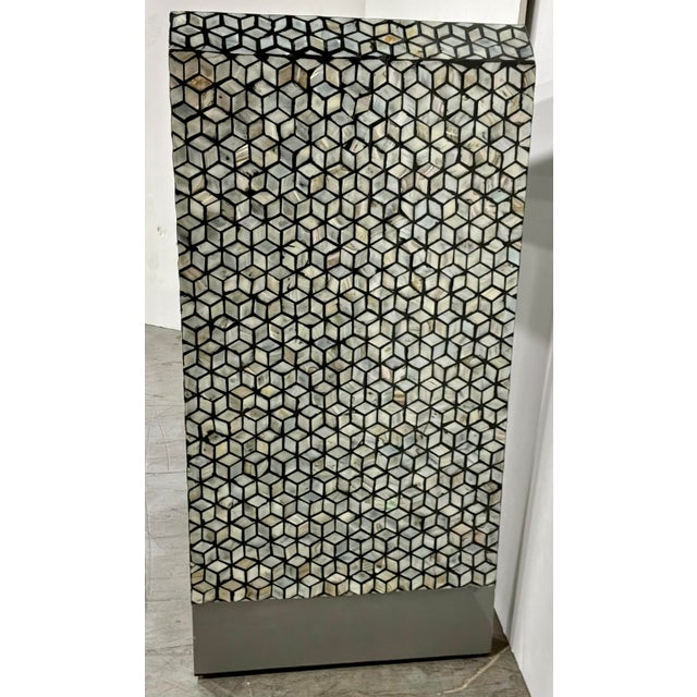 Modern Modern Mother of Pearl Waterfall Console Table For Sale - Image 3 of 7