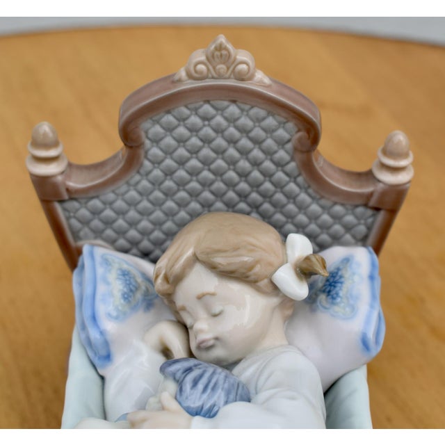 Lladro Lladro Porcelain Figurine #5717 Rock a Bye Baby Vintage Retired For Sale - Image 4 of 16
