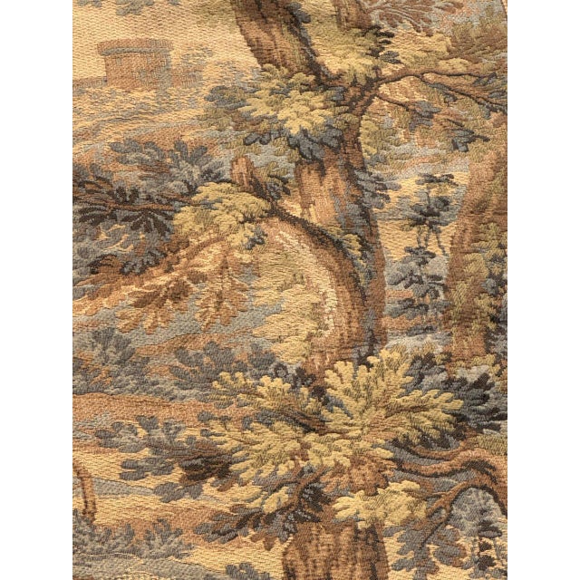 Vintage French Aubusson Jacquard Tapestry Hunting with Hounds, 1970s For Sale - Image 8 of 18