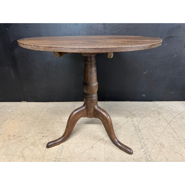 Georgian Oak Tilt Top Table, 1820 For Sale - Image 3 of 8