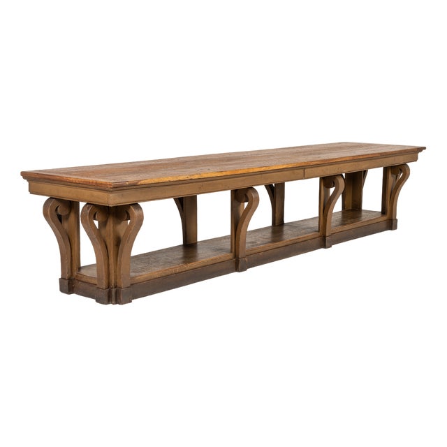 Antique French Oak Drapers Table, 1800s For Sale