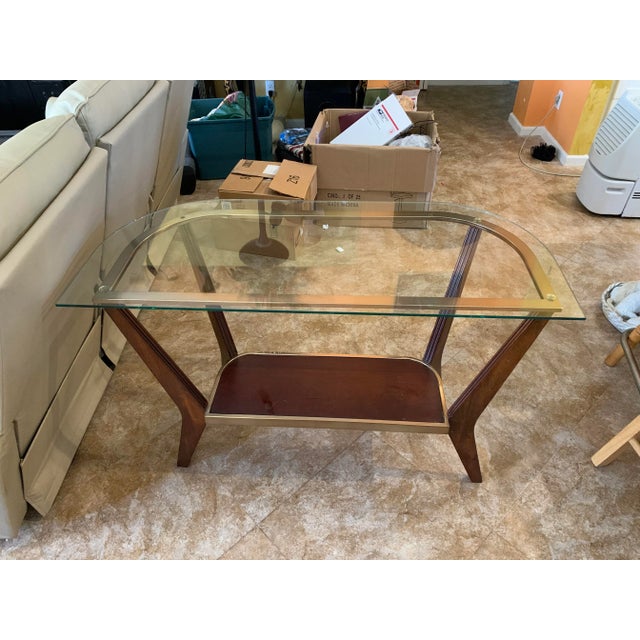 1970s 1970s Mid-Century Modern Style Glass Side Top Table For Sale - Image 5 of 10