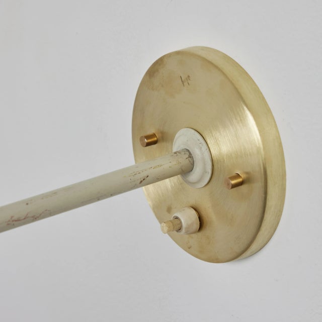 Fog & Mørup Large 1950s Jo Hammerborg Perforated Brass Wall Lamps for Fog & Mørup - a Pair For Sale - Image 4 of 12