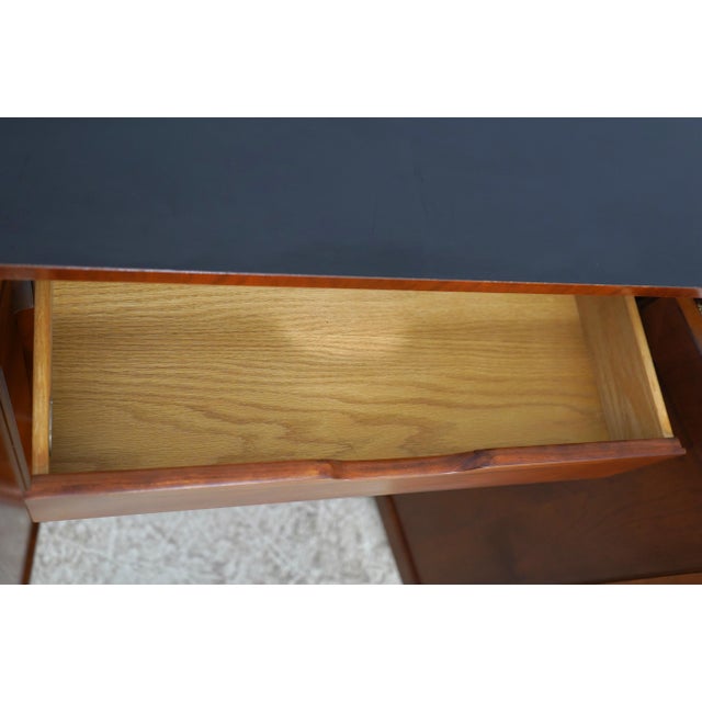Baker Furniture Company Baker French Empire Cherry Flip Top Bar Cabinet For Sale - Image 4 of 18