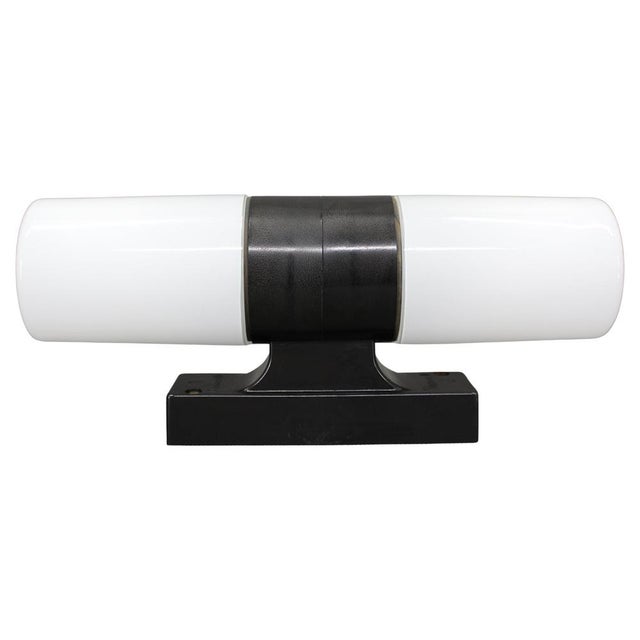 Mid-Century Modern Bakelite and Glass Wall Light, Czechoslovakia, 1960s For Sale - Image 10 of 10