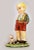 Art Nouveau glazed italian Torino-like porcelain figurine of a boy and his dog By: unknown Material: ceramic, porcelain,...