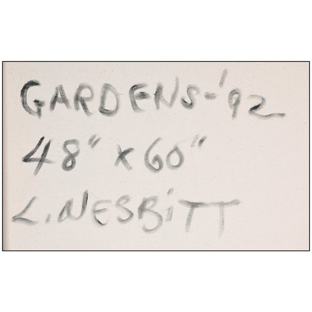 Late 20th Century Late 20th Century Gardens Contemporary Oil Painting on Canvas Lowell Blair Nesbitt For Sale - Image 5 of 5