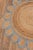 Not Yet Made - Made To Order Blue Round Jute Scallop Rug - 4'x4' For Sale - Image 5 of 8