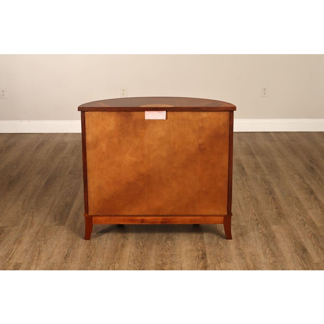 Henkel Harris Georgian Style Mahogany Demilune Console For Sale - Image 16 of 18