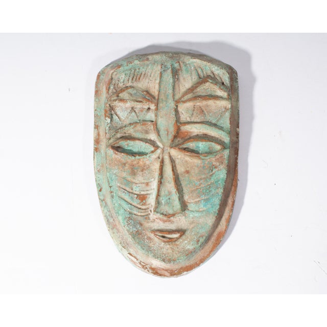 Studio Pottery Face Plaque by Edna Reindel For Sale - Image 4 of 7