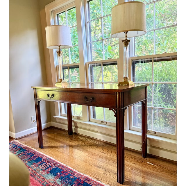 Grand Scale Antique Georgian Library Table For Sale - Image 4 of 17