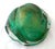 Green MCM Murano Art Glass Archimede Seguso Emerald Green Large Bowl Gold Leaf Flake For Sale - Image 8 of 15