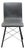 Four Hands Furniture Irondale Diaw Collection Industrial Modern Style Faux Black Leather Dining Side Chair W. Waxed Iron Legs For Sale