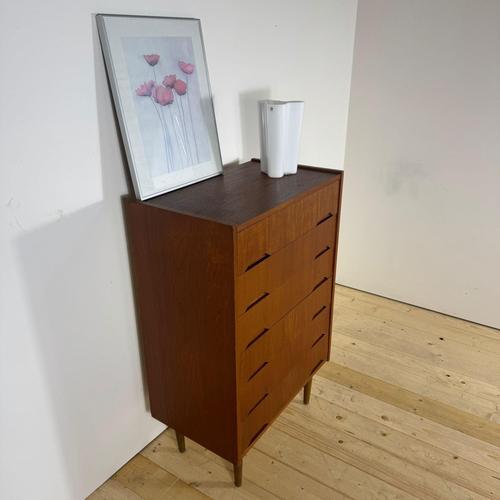 Wood Mid-Century Scandinavian Danish Teak Chest of Drawers, 1960s For Sale - Image 7 of 10