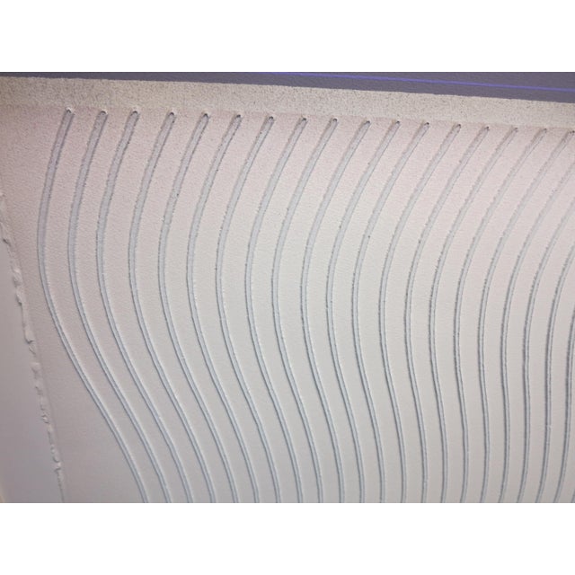 Vintage 1984 Paul Maxwell Limited Edition Acrylic Stencil Casting "Signal A" For Sale In Denver - Image 6 of 8