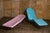 1960s Fibrella Lounge Chair by Le Barron, Blue, Attributed For Sale - Image 4 of 5
