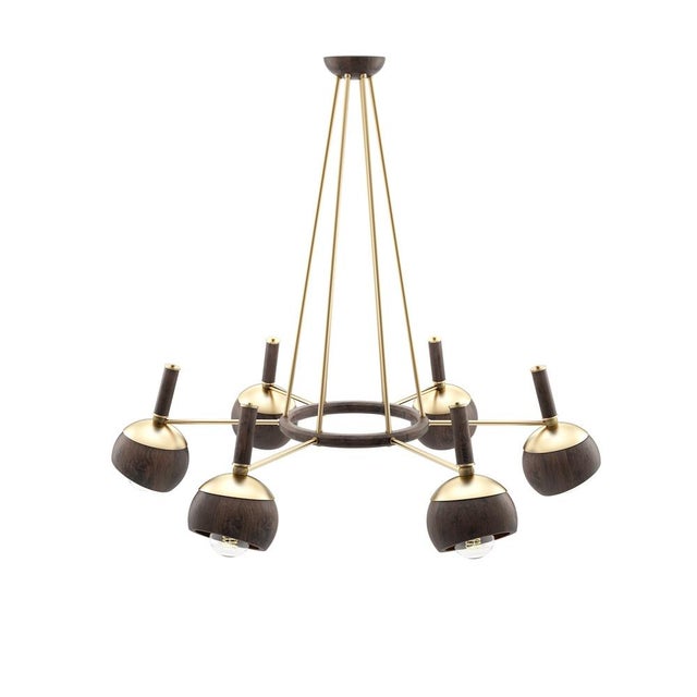 Wood Essen Suspension Lamp by Wood Tailors Club For Sale - Image 7 of 15