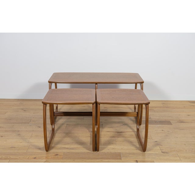 Brown Mid-Century Modern Teak Nesting Tables from Parker Knoll, 1960s, Set of 3 For Sale - Image 8 of 18