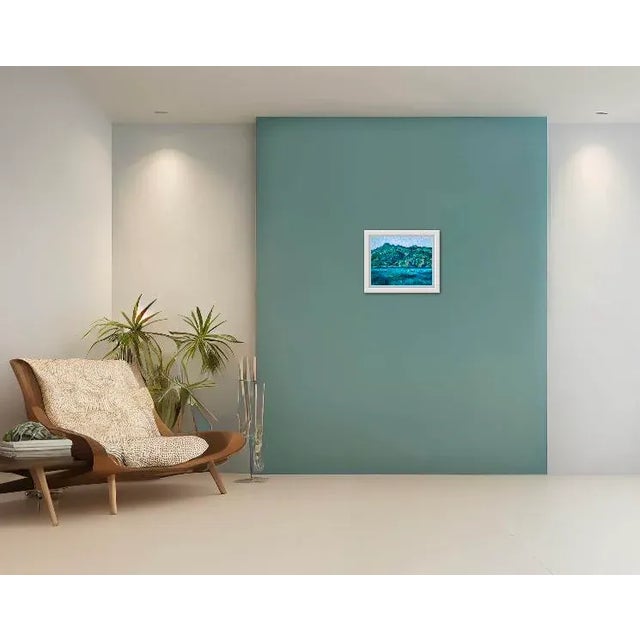 Contemporary Morning View of Molokai Oil Painting Seascape For Sale - Image 3 of 6