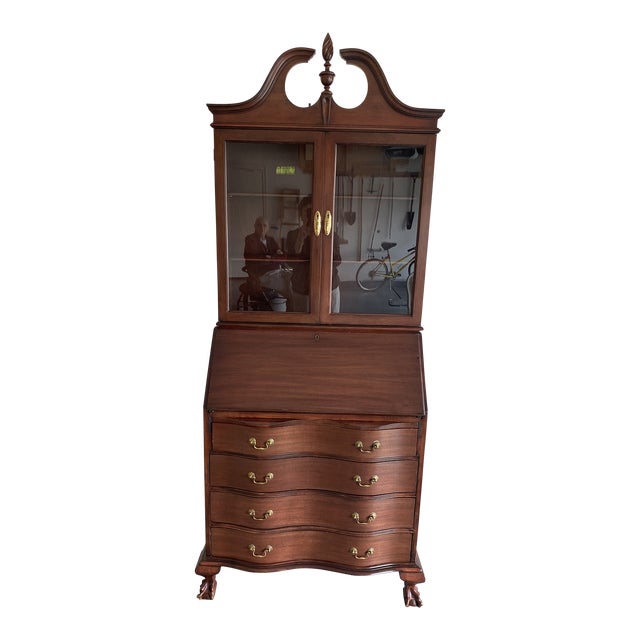 1940s Vintage Wooden Secretary Desk Chairish