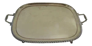 Early 19th Century Rectangular footed Sheffield Tray