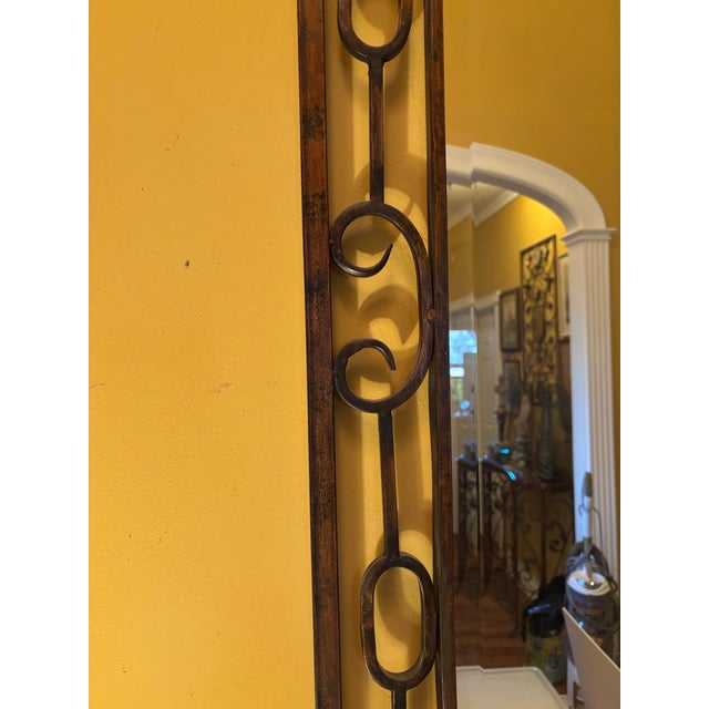 53 1/2" Scrollwork Iron Wall Mirror For Sale In Kansas City - Image 6 of 6