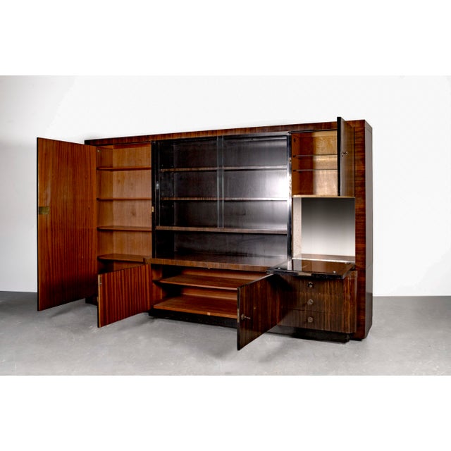1930s Art Deco Cabinet in Makassar by Bruno Paul for Veb Hellerau, 1930s For Sale - Image 5 of 18