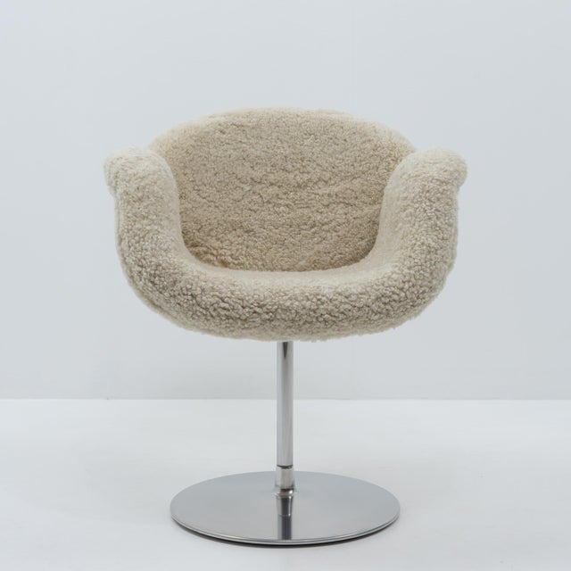 Small Tulip Chair in Sheepskin by Pierre Paulin for Artifort, 1990s For Sale - Image 7 of 14
