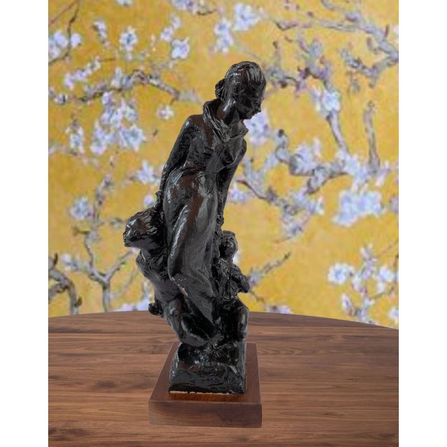 Sculpture Materials Domenico Mazzone Sculpture of a Mother and Two Children For Sale - Image 7 of 18
