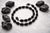 Black Art Deco Style Black Onyx Beaded Necklace, Sterling Silver Clasp, 21.5" For Sale - Image 8 of 8