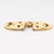 Gold Vintage 14k Gold Comedy & Tragedy Masks Figural Charm for a Bracelet For Sale - Image 8 of 14