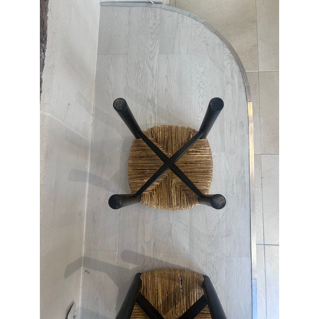 Vintage Black Meribel Stools by Charlotte Perriand, 1960, Set of 2 For Sale - Image 14 of 17
