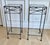 Pair of Vintage Silvered Iron Neoclassical Pedestals / Side Tables / Plant Stands For Sale - Image 9 of 10