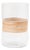 Glass Candle Holder with Bamboo Accent (Set of 2) For Sale