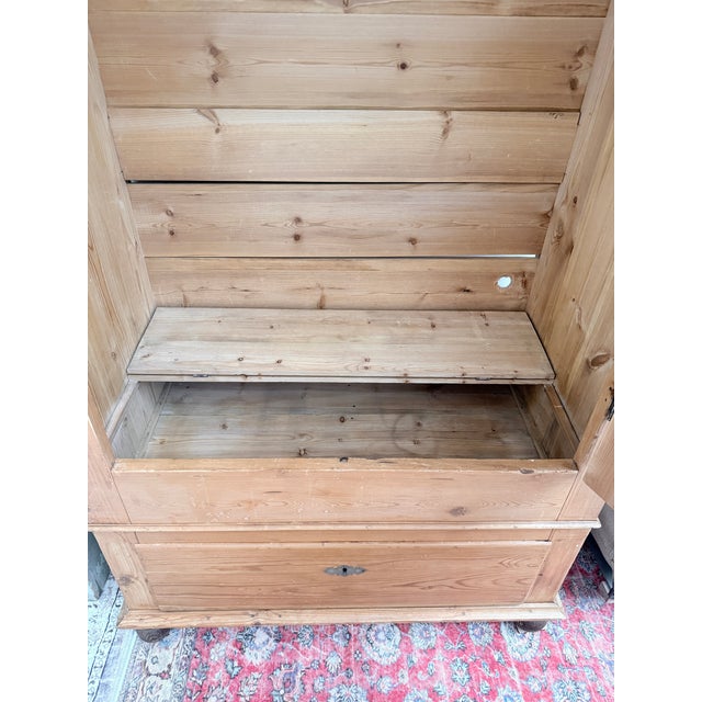 19th Century English Pine Armoire For Sale - Image 12 of 14