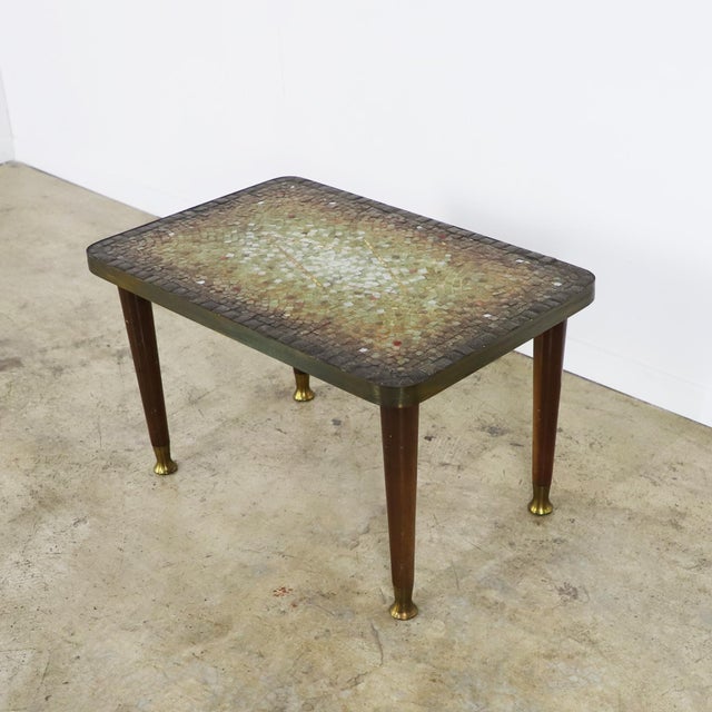 Genaro Alvarez Mid 20th Century Mosaic Side Table by Genaro Alvarez For Sale - Image 4 of 18