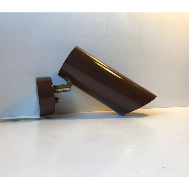Adjustable Aluminium and Brass Wall Light from Nordisk Solar, 1960s For Sale - Image 4 of 9