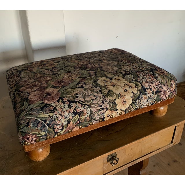 Vintage Foot Stool, 1950s For Sale - Image 4 of 4