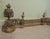 French Rococo Brass Extending Fender with Decorative Chenets For Sale - Image 5 of 7