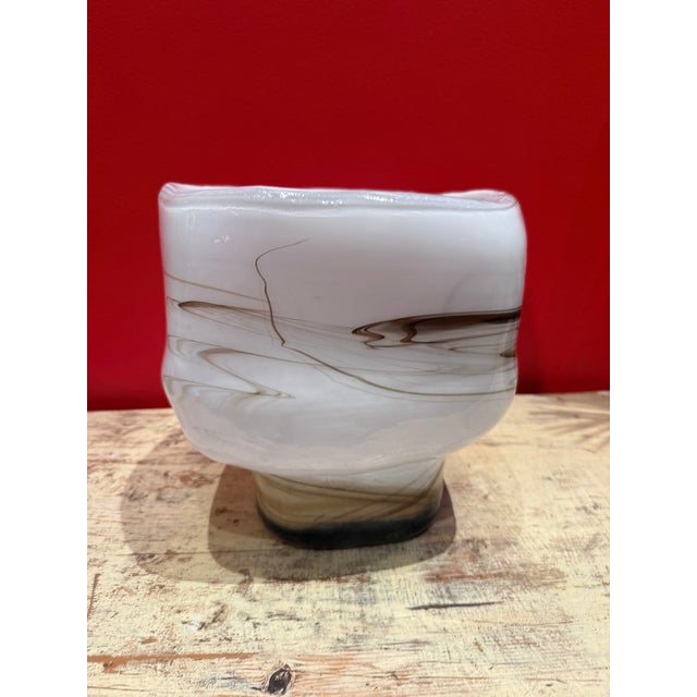Mid-Century Modern Unique Holmegaard Per Lutken Glass Vase For Sale - Image 3 of 5