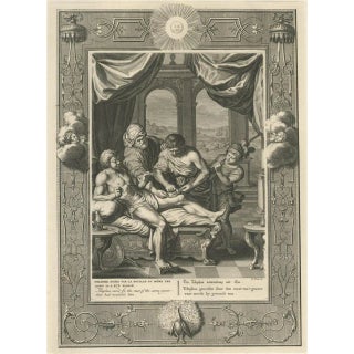 Picart, Illustration of a Wounded Telephos After Consulting the Oracle of Delphi, 1733, Print For Sale