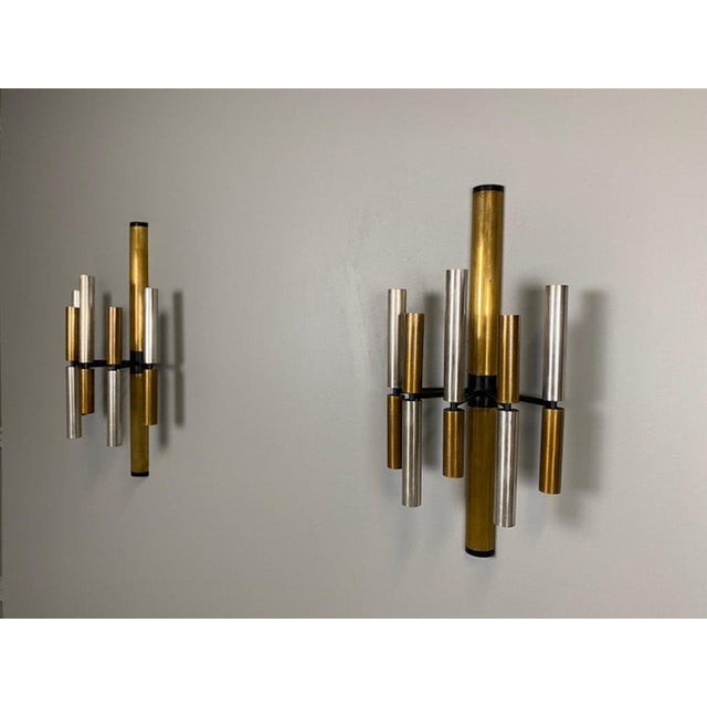 Mid-Century Modern Wall Lamps from Stilnovo, 1960s, Set of 2 For Sale - Image 3 of 11