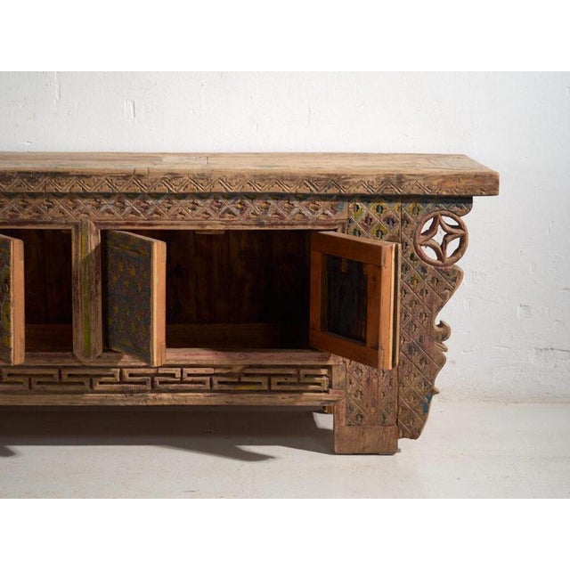 Chinese Carved Gansu Sideboard by Amaru For Sale - Image 11 of 15