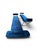 Pair of Hollywood Regency Cobalt Blue Velvet & Chrome Benches For Sale - Image 9 of 11