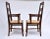 Burnt Umber Late 20th Century European Ladder Back Folk Rush Seat Arm Chairs For Sale - Image 8 of 11