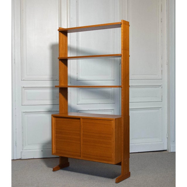 Teak Parade Bookcases attributed to Kajsa & Nils Nisse Strinning, 1960s, Set of 2 For Sale - Image 9 of 14